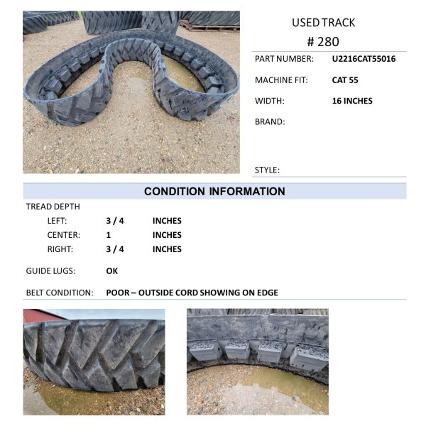 16" 40% some cords Cat 35/45/55 #280