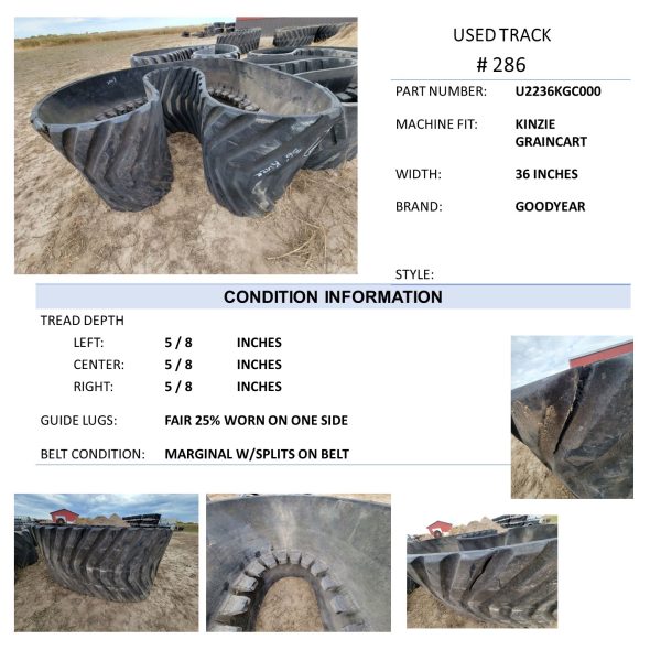 36" Goodyear 10% KINZIE GRAINCART #286