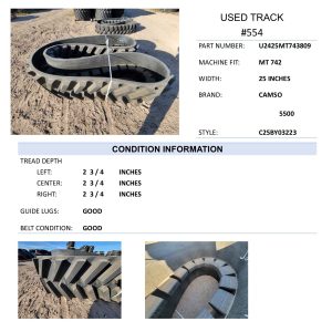 25" Camso 5500 MT700 90% #554