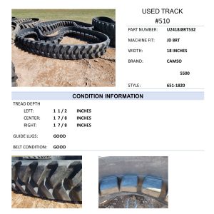 18" Camso 5500 75% Deere 8RT #510