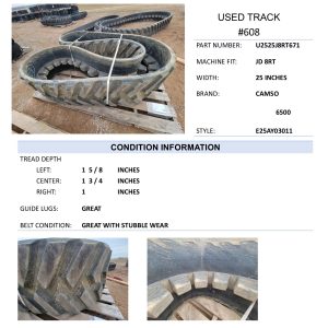 25" Camso 6500 40% Deere 8RT #608